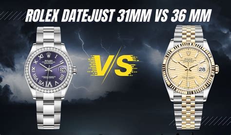 rolex lady datejust vs 31mm.